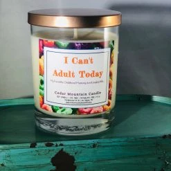 Cedar Mountain Candle Candles I Can't Adult Today Soy Candle