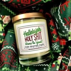 Cedar Mountain Candle Hallelujah, Holy Shit, Where's The Tylenol - Griswold Collection Soy Candle