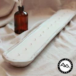 Cedar Mountain Candle Wholesale Wassail - 13 Wick White Baguette Dough Bowl - 72 Oz Candles