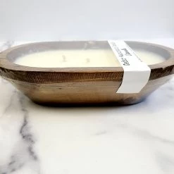 Cedar Mountain Candle Candles CLEARANCE 3 Wick Natural Dough Bowl Soy Candle - Citronella