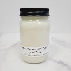 Cedar Mountain Candle Sales 18 Cedar Mountain Candle CLEARANCE - 13 Oz Mason Jar Soy Candle - Jack Frost Candles