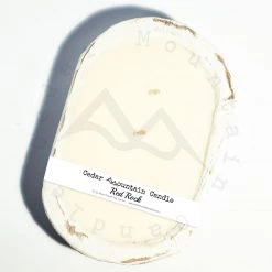 Cedar Mountain Candle Wholesale Red Rock - 3 Wick White Wood Dough Bowl Candles