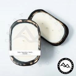 Cedar Mountain Candle Wholesale Jamaican Me Crazy - 3 Wick Black Wood Dough Bowl Candles