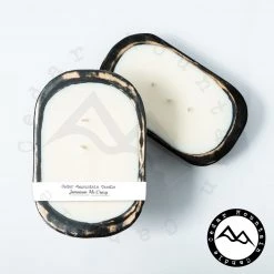 Cedar Mountain Candle Wholesale Candles Jamaican Me Crazy - 3 Wick Black Wood Dough Bowl