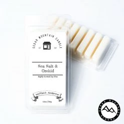 Cedar Mountain Candle Wholesale Sea Salt & Orchid - 5.5 Oz Wax Melts