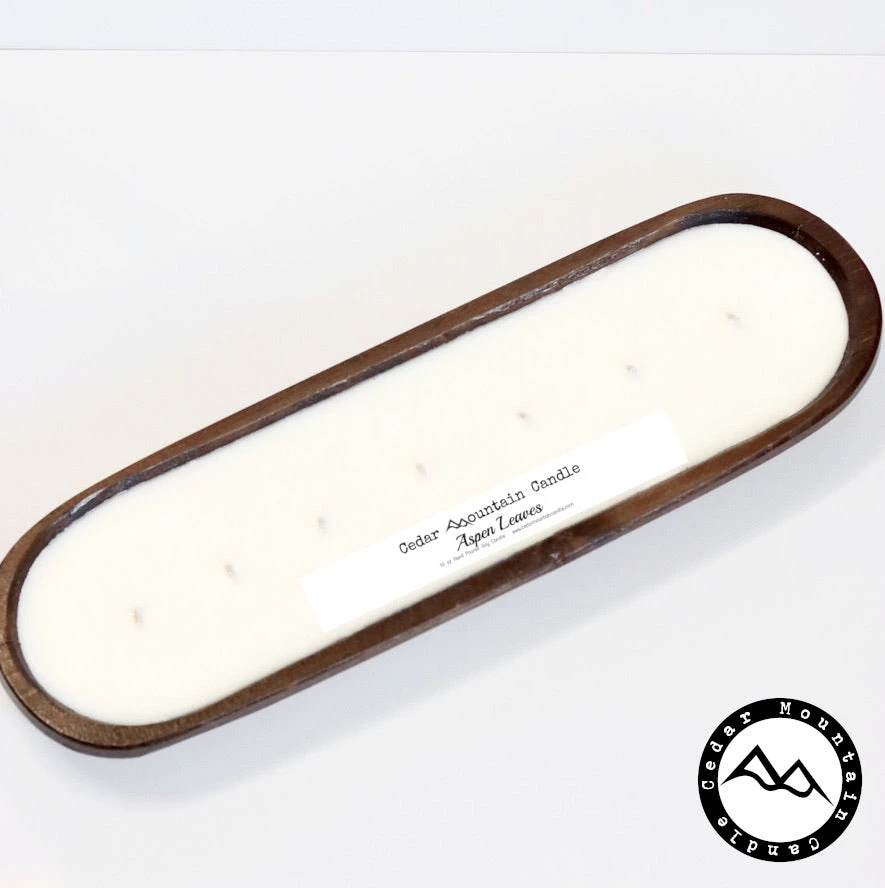 Cedar Mountain Candle Wholesale Aspen Leaves - 7 Wick Natural Wood Dough Bowl Soy Candle 2 Cedar Mountain Candle Wholesale Aspen Leaves - 7 Wick Natural Wood Dough Bowl Soy Candle