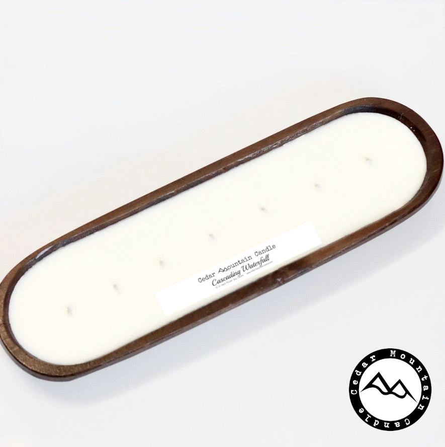 Cedar Mountain Candle Wholesale Cascading Waterfall - 7 Wick Natural Wood Dough Bowl Soy Candle Candles 2 Cedar Mountain Candle Wholesale Cascading Waterfall - 7 Wick Natural Wood Dough Bowl Soy Candle Candles