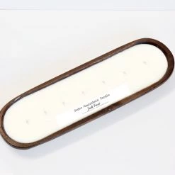 Cedar Mountain Candle Wholesale Jack Frost - 7 Wick Natural Wood Dough Bowl Soy Candle Candles