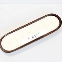 Cedar Mountain Candle Wholesale Riverside - 7 Wick Natural Wood Dough Bowl Soy Candle