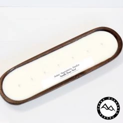 Cedar Mountain Candle Wholesale Vanilla Bean Noel - 7 Wick Natural Wood Dough Bowl Soy Candle