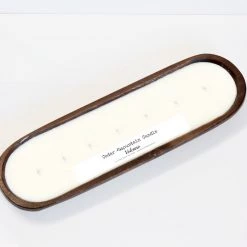 Cedar Mountain Candle 7 Wick Natural Wood Dough Bowl - Choose Your Scent