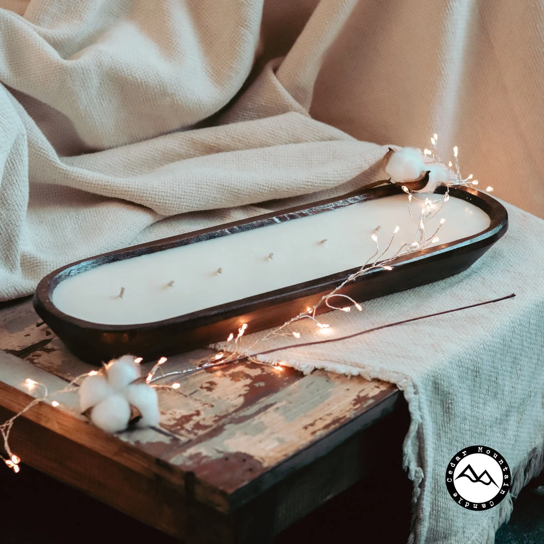 Cedar Mountain Candle Wholesale Orange Blossom - 7 Wick Natural Wood Dough Bowl Soy Candle Candles 1 Cedar Mountain Candle Wholesale Orange Blossom - 7 Wick Natural Wood Dough Bowl Soy Candle Candles