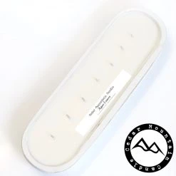 Cedar Mountain Candle Wholesale Aspen Leaves - 7 Wick White Wood Dough Bowl Soy Candle