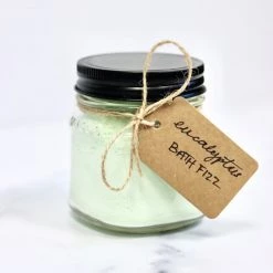 Cedar Mountain Candle CLEARANCE - Eucalyptus Bath Fizz 6.5 Oz Jar Candles