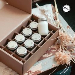 Cedar Mountain Candle Staff Favorites Mini Mason Jar Candle Set - Set Of 8 Candles