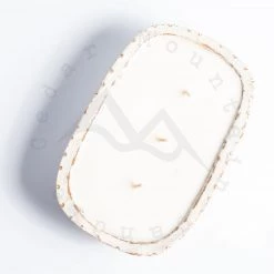 Cedar Mountain Candle Wholesale White Peach Meringue - 3 Wick Clay Bowl Candle Candles