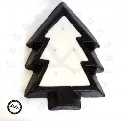 Cedar Mountain Candle 5 Wick Black Pottery Christmas Tree Bowl Candle - Christmas Hearth Candles