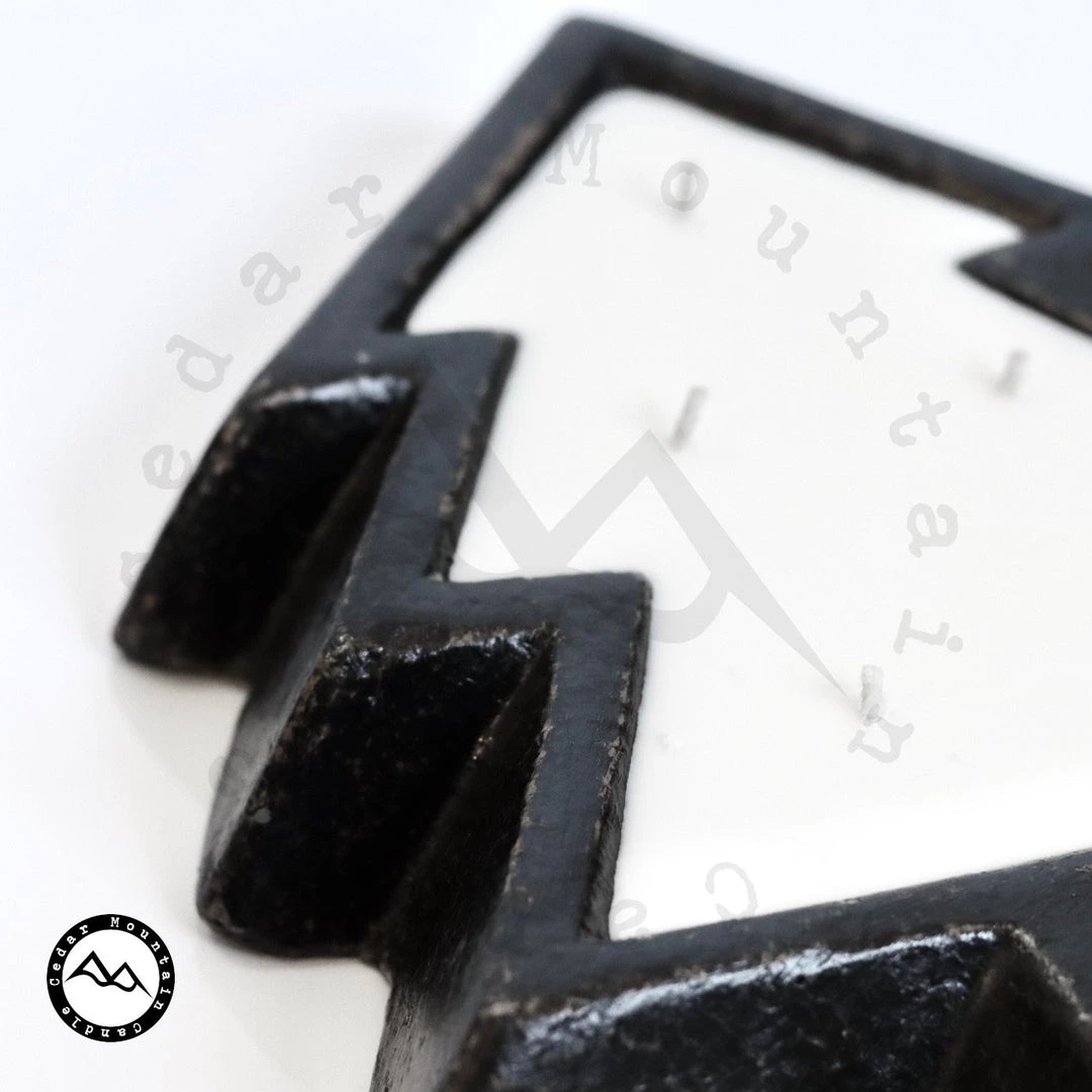 Cedar Mountain Candle Candles 5 Wick Black Pottery Christmas Tree Bowl Candle - Flannel 3 Cedar Mountain Candle Candles 5 Wick Black Pottery Christmas Tree Bowl Candle - Flannel