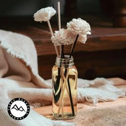 Cedar Mountain Candle Lavender Spring Apricot - Natural Reed Diffuser