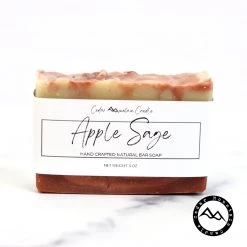 Cedar Mountain Candle Candles All Natural Cold Process Handmade Bar Soap - Apple Sage