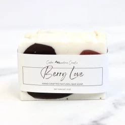 Cedar Mountain Candle Candles CLEARANCE All Natural Melt Pour Handmade Bar Soap - Berry Love