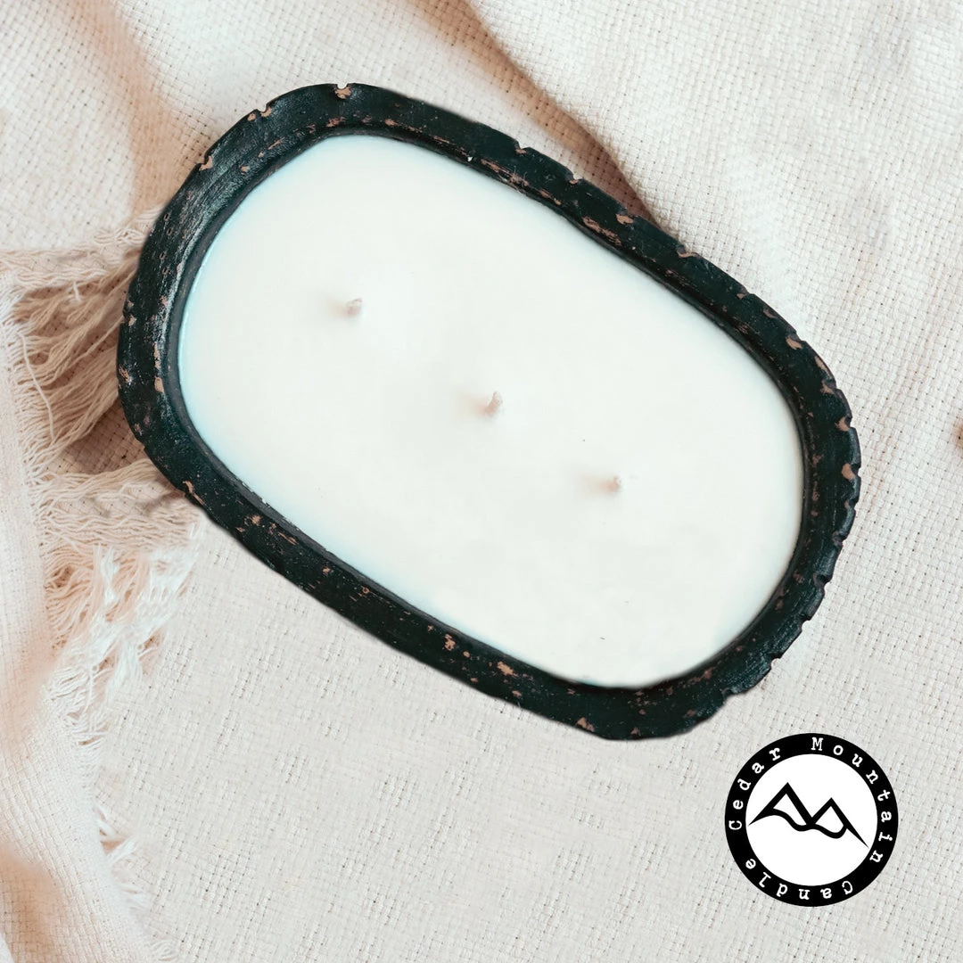 Cedar Mountain Candle Candles 3 Wick Boho Black Pottery Dough Bowl Candle - Fresh Brewed Coffee 2 Cedar Mountain Candle Candles 3 Wick Boho Black Pottery Dough Bowl Candle - Fresh Brewed Coffee