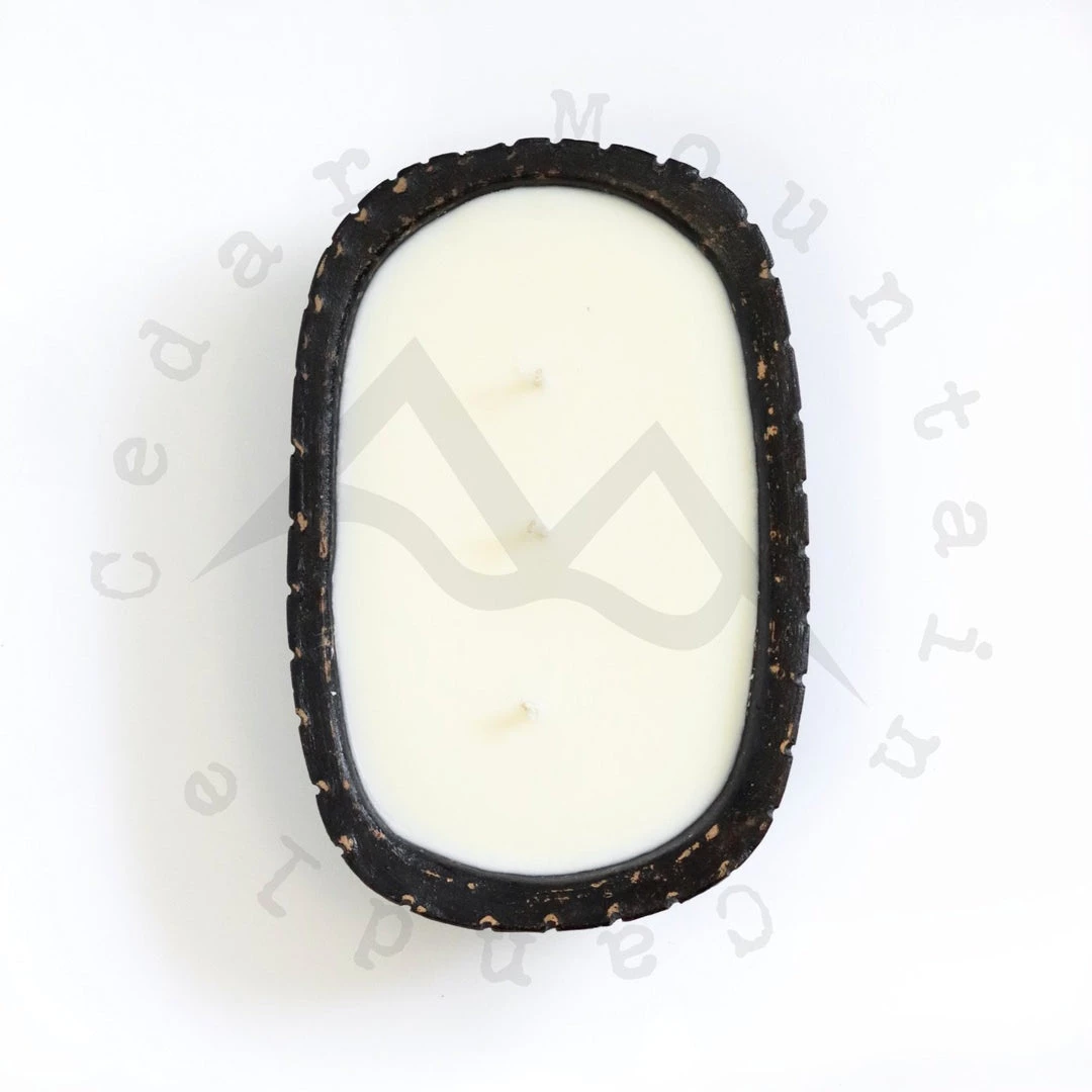 Cedar Mountain Candle 3 Wick Boho Black Pottery Dough Bowl Candle - Peony & Vanilla Rosewater 5 Cedar Mountain Candle 3 Wick Boho Black Pottery Dough Bowl Candle - Peony & Vanilla Rosewater