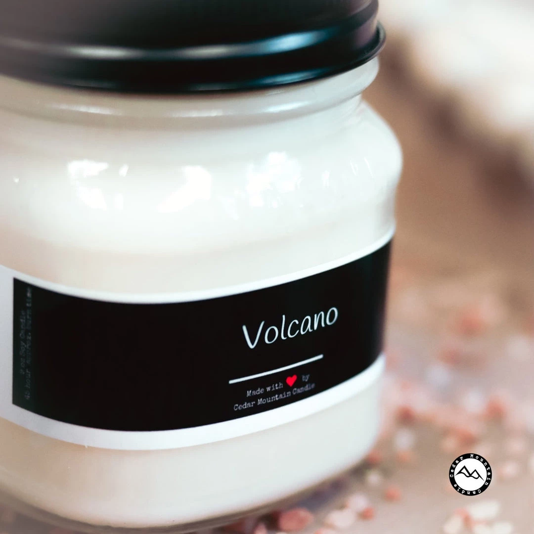 Cedar Mountain Candle Candles Black & White Label Mason Jar Soy Candle 1 Cedar Mountain Candle Candles Black & White Label Mason Jar Soy Candle