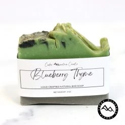 Cedar Mountain Candle All Natural Cold Process Handmade Bar Soap - Blueberry & Thyme
