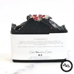 Cedar Mountain Candle All Natural Cold Process Handmade Bar Soap - Charcoal & Tea Tree Candles
