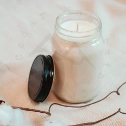 Cedar Mountain Candle Candles 13 Oz Clear Mason Jar Soy Candle - Fruit Loops