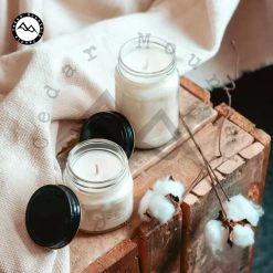 Cedar Mountain Candle Candles Elf Ninnymuggins Mason Jar Soy Candle - Winter Scents 7 Cedar Mountain Candle Candles Elf Ninnymuggins Mason Jar Soy Candle - Winter Scents