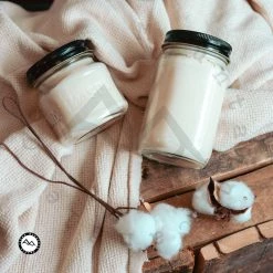 Cedar Mountain Candle Candles 6.5 Oz Clear Mason Jar Soy Candle - Cascading Waterfall