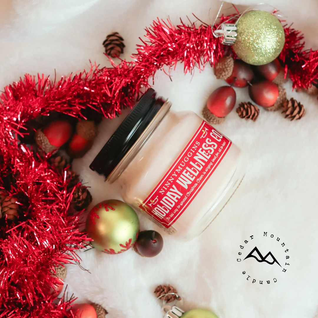 Cedar Mountain Candle Candles Elf Ninnymuggins Mason Jar Soy Candle - Winter Scents 1 Cedar Mountain Candle Candles Elf Ninnymuggins Mason Jar Soy Candle - Winter Scents