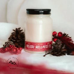 Cedar Mountain Candle Candles Elf Ninnymuggins Mason Jar Soy Candle - Winter Scents