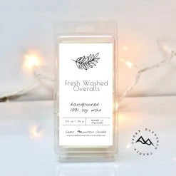 Cedar Mountain Candle Farmhouse Scent: Fresh Washed Overalls - 5.5 Oz Wax Melts Candles
