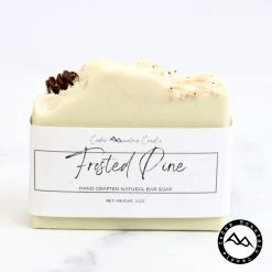 Cedar Mountain Candle All Natural Cold Process Handmade Bar Soap - Frosted Pine