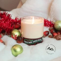 Cedar Mountain Candle Grinch Christmas Undelivery 9 Oz Jar Soy Candle - Winter Scents Candles