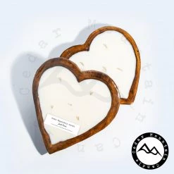 Cedar Mountain Candle Wholesale Jack Frost - Heart Dough Bowl Soy Candle - 30 Oz Candles