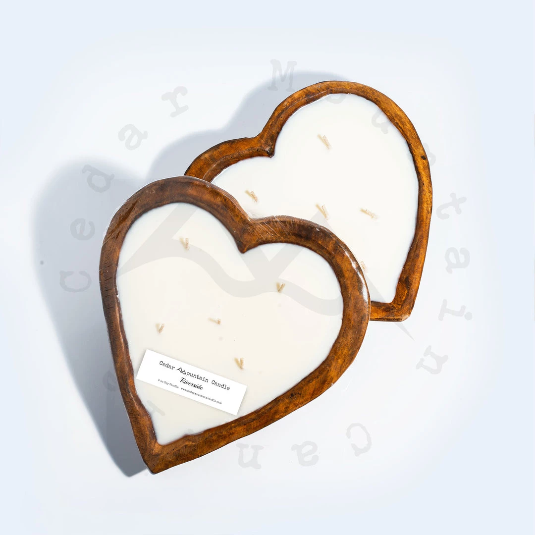 Cedar Mountain Candle Wholesale Riverside - Heart Dough Bowl Soy Candle - 30 Oz 3 Cedar Mountain Candle Wholesale Riverside - Heart Dough Bowl Soy Candle - 30 Oz