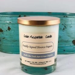 Cedar Mountain Candle Wholesale Freshly Signed Divorce Papers - 9 Oz Candles