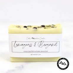 Cedar Mountain Candle Candles All Natural Cold Process Handmade Bar Soap - Lemongrass & Bergamot