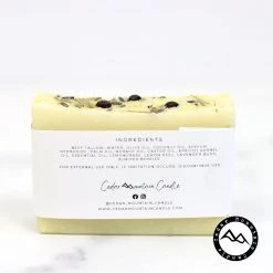 Cedar Mountain Candle Candles All Natural Cold Process Handmade Bar Soap - Lemongrass & Bergamot