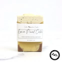 Cedar Mountain Candle All Natural Cold Process Handmade Bar Soap - Lemon Pound Cake Candles