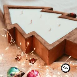 Cedar Mountain Candle Candles 5 Wick Natural Wood Christmas Tree Bowl Candle - Fresh Brewed Coffee 7 Cedar Mountain Candle Candles 5 Wick Natural Wood Christmas Tree Bowl Candle - Fresh Brewed Coffee