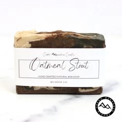 Cedar Mountain Candle All Natural Cold Process Handmade Bar Soap - Oatmeal Stout