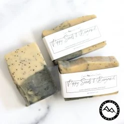 Cedar Mountain Candle All Natural Cold Process Handmade Bar Soap - Poppy Seeds & Bergamot Candles
