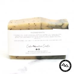 Cedar Mountain Candle All Natural Cold Process Handmade Bar Soap - Poppy Seeds & Bergamot Candles