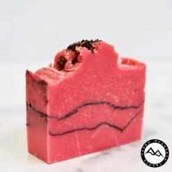 Cedar Mountain Candle All Natural Cold Process Handmade Bar Soap - Rose Clay & Charcoal