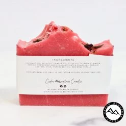 Cedar Mountain Candle All Natural Cold Process Handmade Bar Soap - Rose Clay & Charcoal